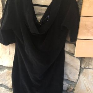 Bluebell Black Velvet Corduroy Dress